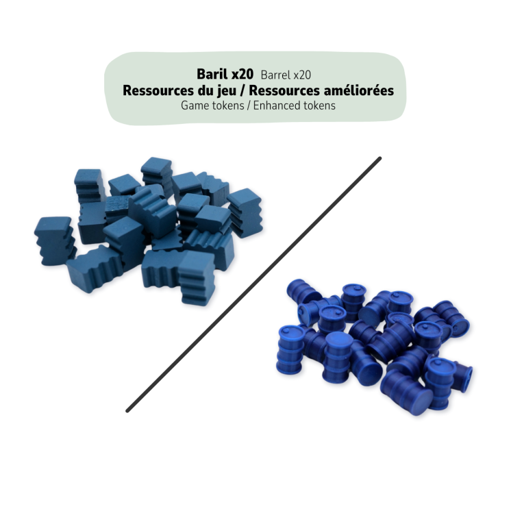 Pack Scythe 80 ressources Blé x20 - Bois x20 - Fer x20 - Barils x20
