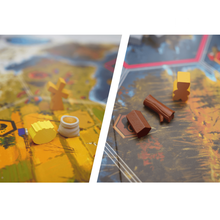 Scythe Pack 80 tokens Wheat x20 - Wood x20 - Iron x20 - Barrels x20