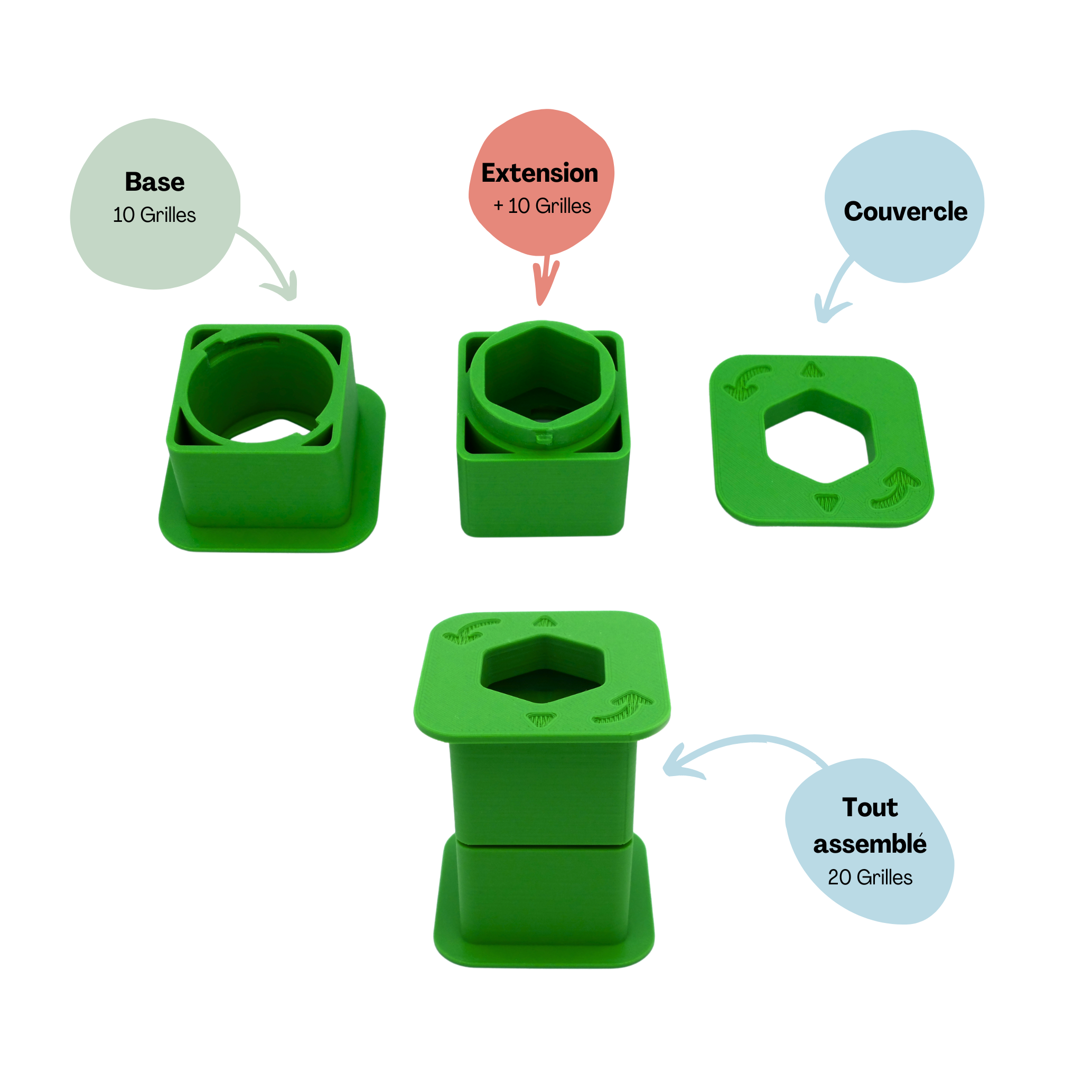 Grilles de Placement pour Carcassonne