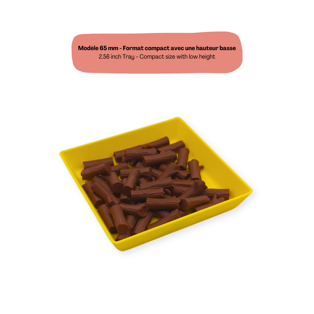 Coupelle de tri empilable petit format 65 mm  basse - ne prends pas de place - permet de trier une multitude de ressources.