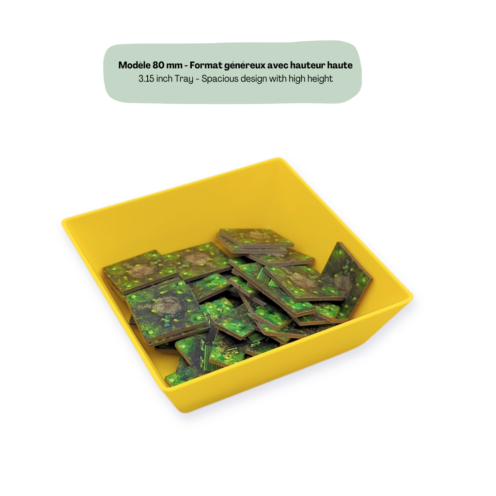 Coupelle de tri 80 mm  haute pour ranger des plus grosses pièces ou quantité de ressources, tuiles.