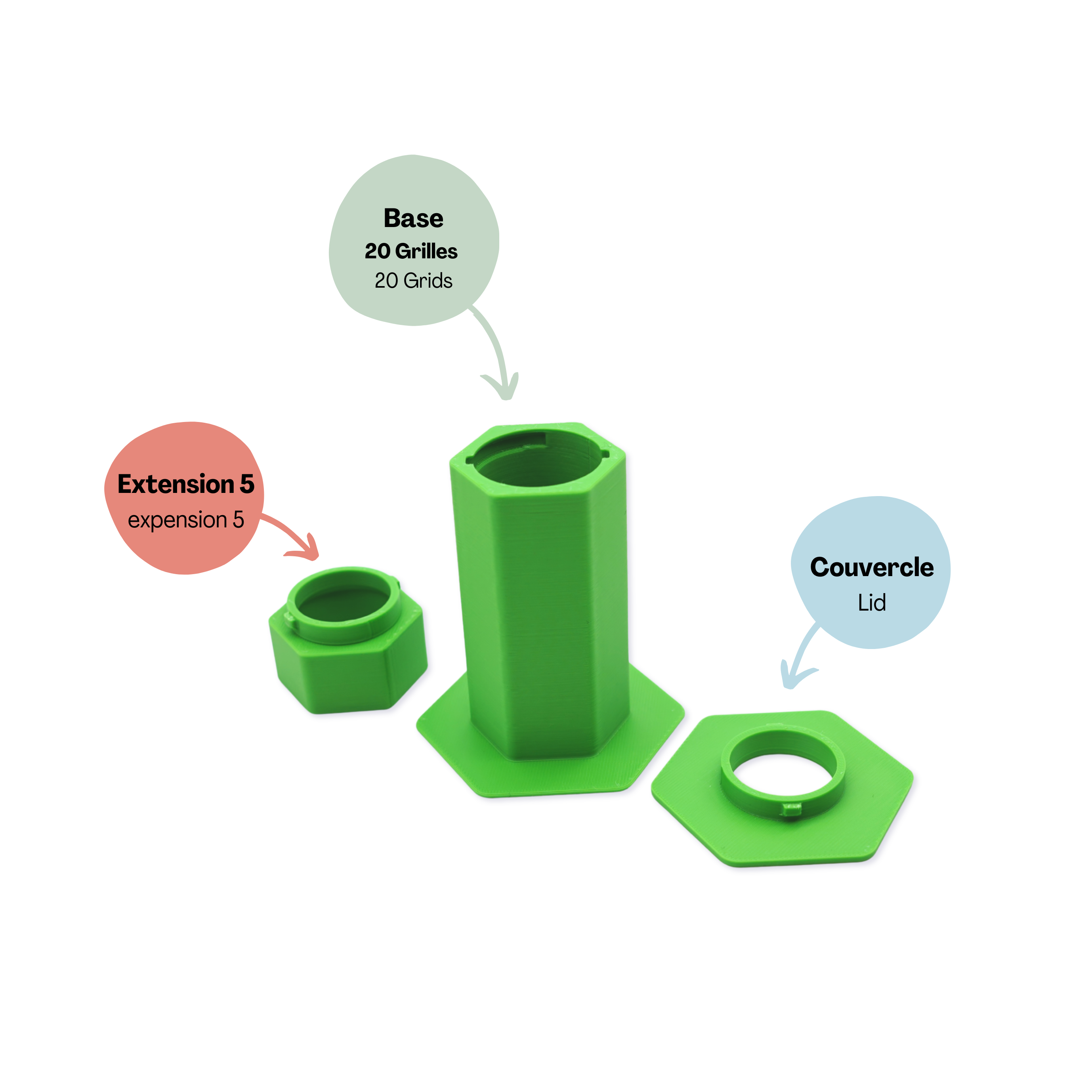 Grilles de Placement pour Dorfromantik