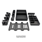 Insert de rangement Galaxy Trucker - gris anthracite métallisé - immersion dans l'univers du jeu  avec votre truck de l'espace.