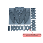 Chaque emplacement est indiqué clairement pour ranger vos jetons à la bonne place efficacement.
