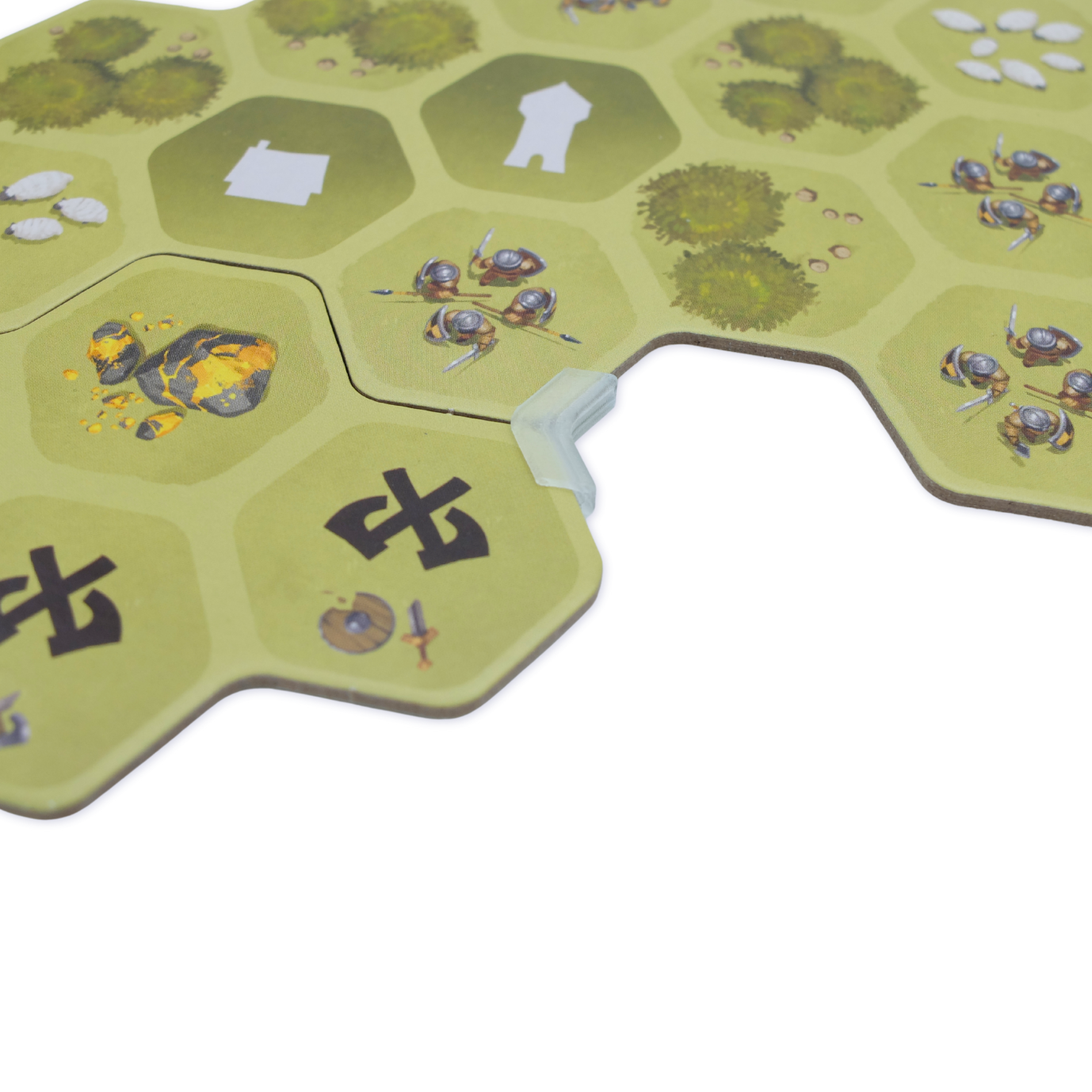 Clips fournis avec l'insert pour maintenir vos plateaux ensemble.